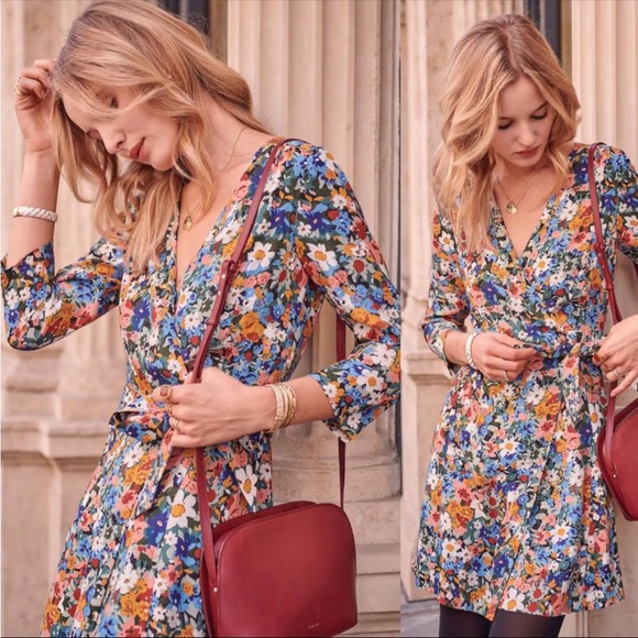 Sezane Dresses & Skirts - NWT! Sezane Nadia wrap dress size 6